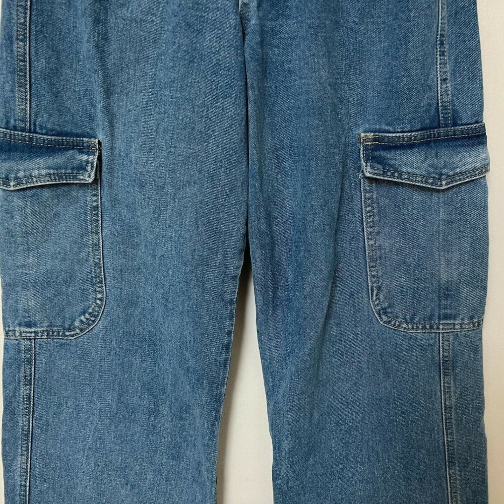 Shein High Waisted Baggy Jeans Wide Leg Denim Medium Wash Womens Size 6 - Picture 4 of 10